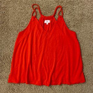 Lou & Grey Firey Red Tank Top
